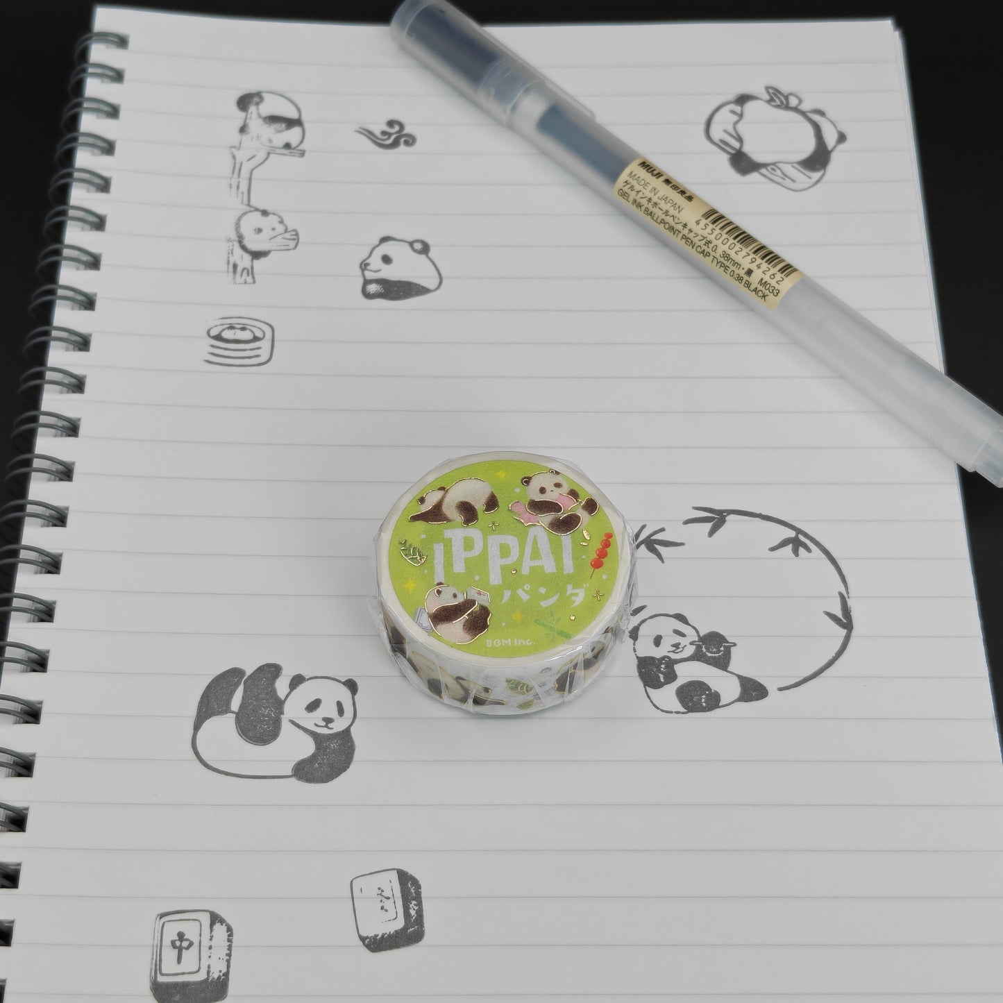 Washi Tape BGM - Ippai Panda
