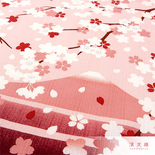 Furoshiki Japonais 50cm – Fuji, Lune et Cerisiers en Fleurs