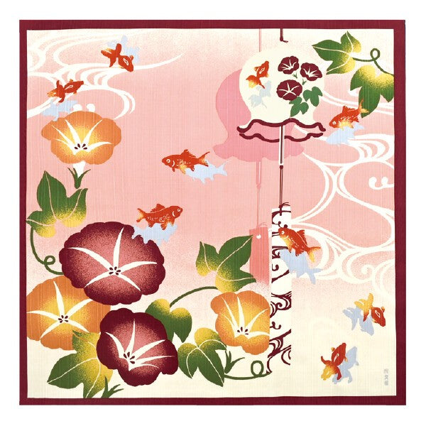 Furoshiki Japonais 50cm – Poissons Rouges en Été
