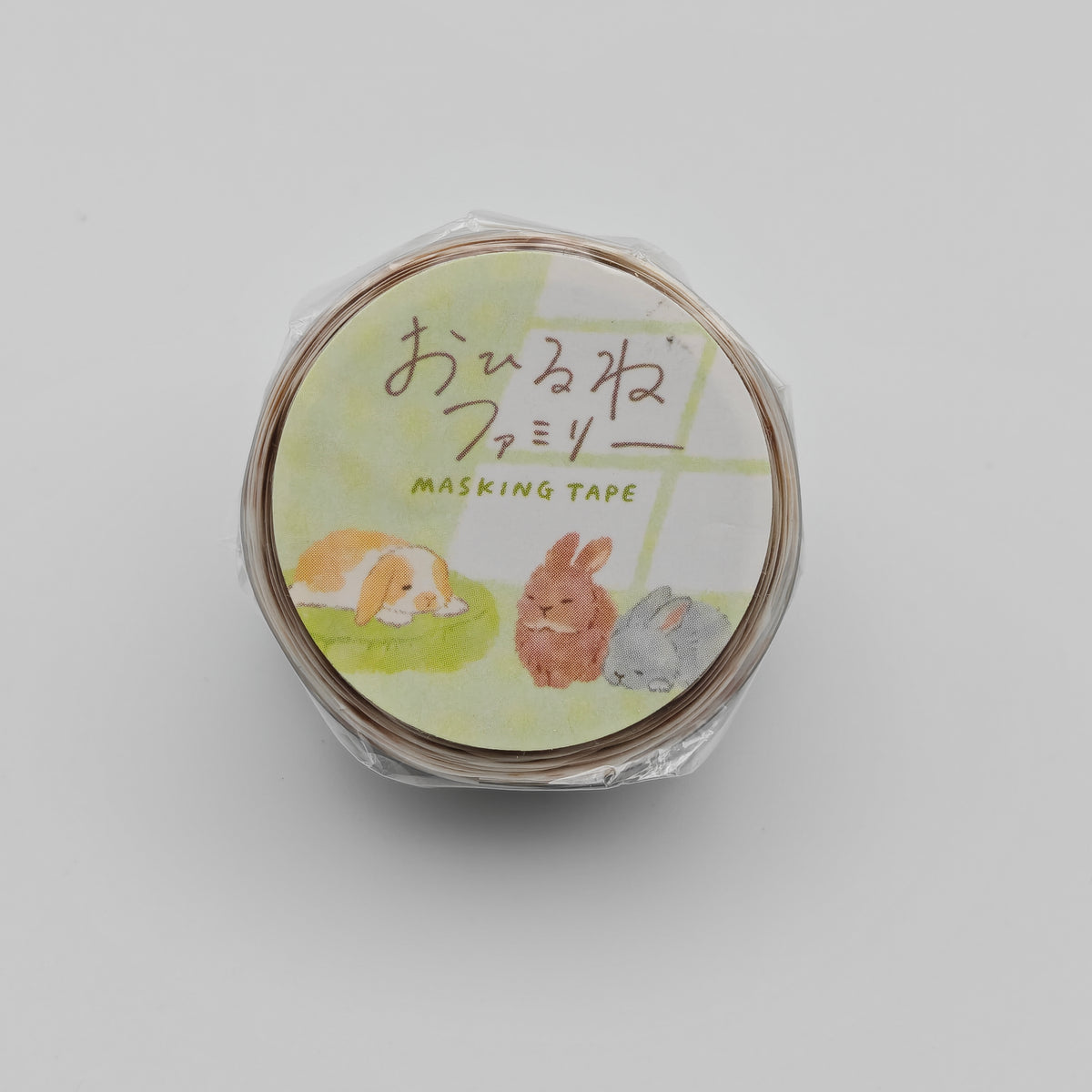 Washi Tape Japonais Mind Wave - La Sieste des Lapins (Ohirune Family)