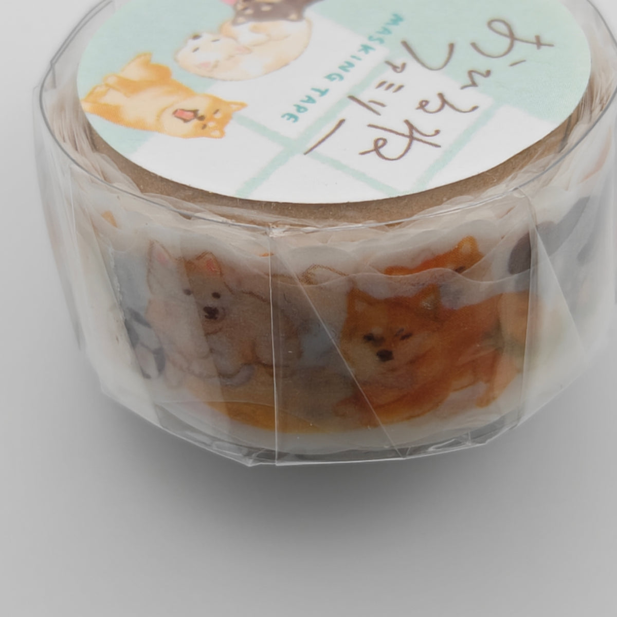 Washi Tape Japonais Mind Wave - La Sieste des Shiba (Ohirune Family)