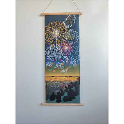 Support Mural Magnétique en Cyprès Japonais (Hinoki) pour Tenugui