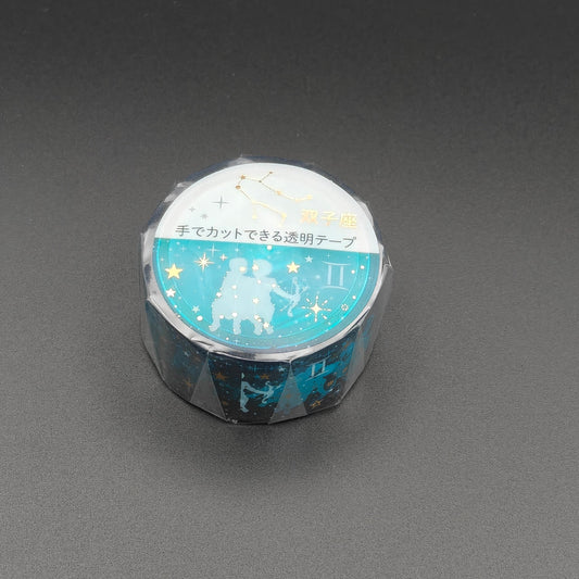 Ruban Transparent PET Clothes-Pin - Constellation du Gémeaux