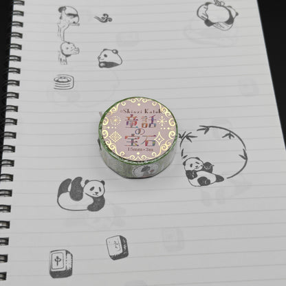 Washi Tape Japonais - Motif Fairy Tale Jewels Grimm