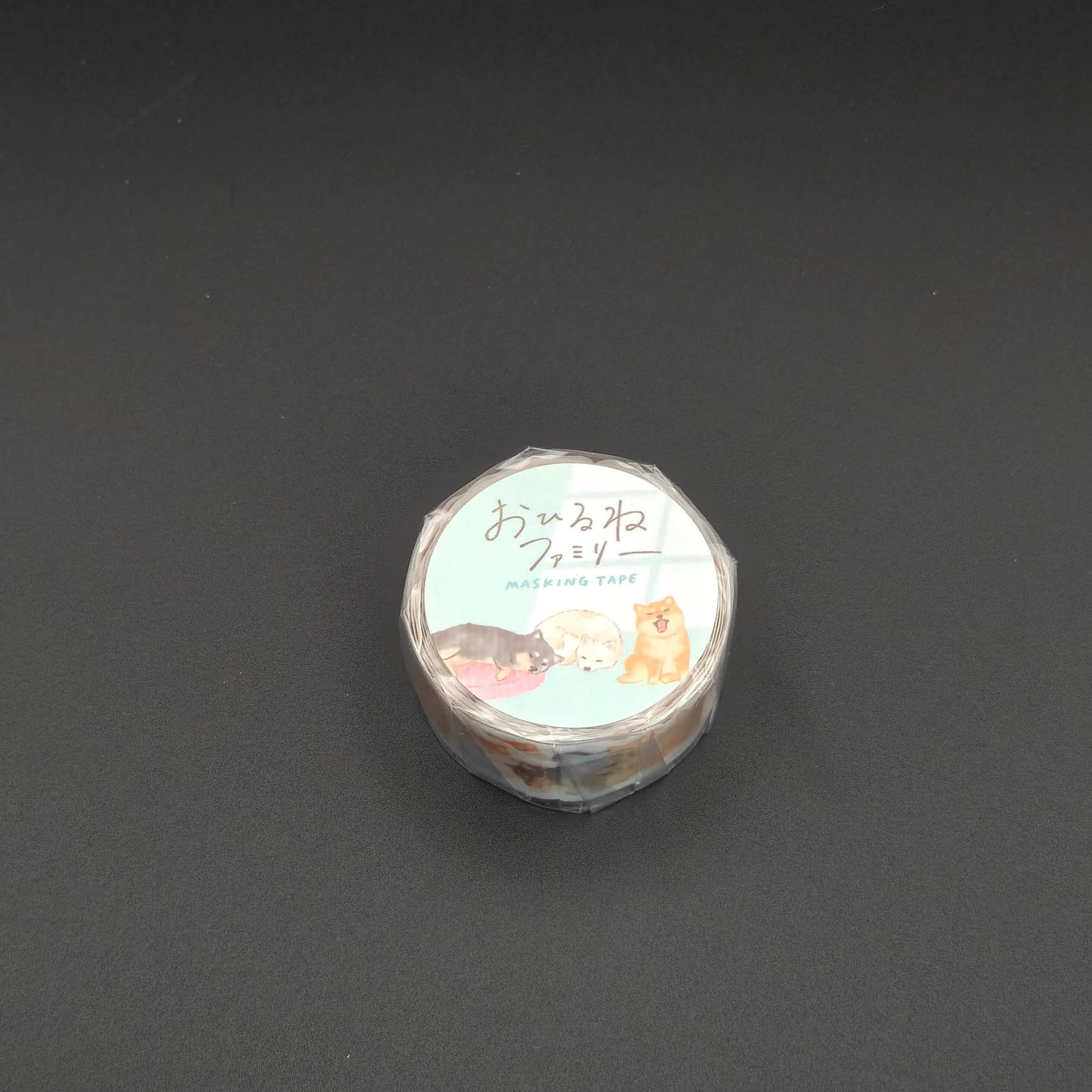Washi Tape Japonais Mind Wave - La Sieste des Shiba (Ohirune Family)
